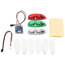 Drone Light 3pcs/set Drone Flash LED Wireless Light for RC Fix Wing Aircraft Airplane Helicopter