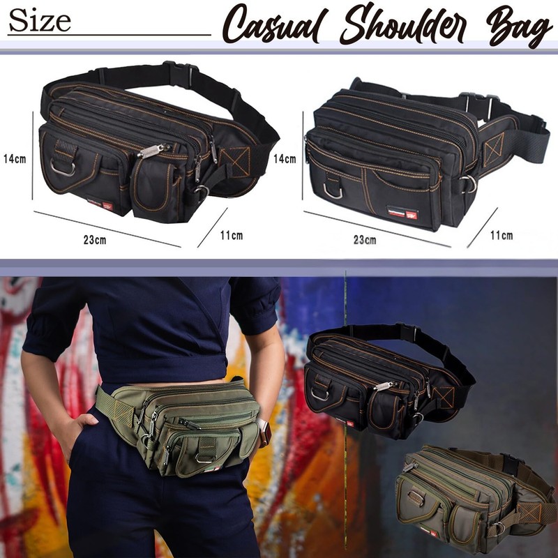 LEZARINO Men's Women's Fanny Pack Multi-functional Waterproof Large Capacity Unisex,