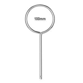 stonylab Support rings, chrome-plated laboratory support ring, closed extension ring in diameter O.D. 100 mm, I.D. 85 mm, for laboratory experiments, robust corrosion resistant
