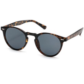 hnbliv Small Retro Round Sunglasses for Women Men UV400 Protection Vintage Designer Trendy Tortoise Frame