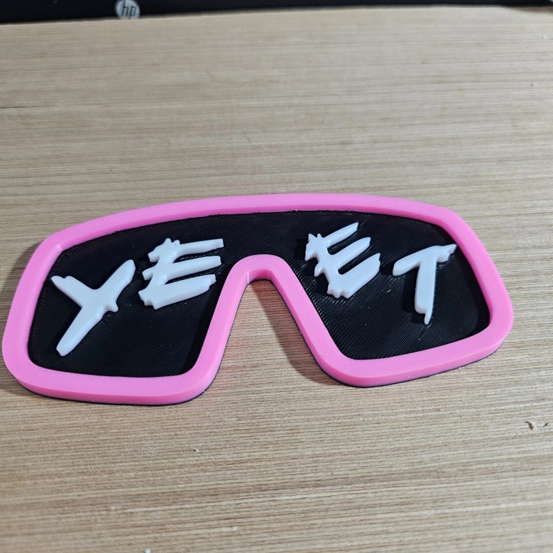Mattel WWE Mattel Jey Uso 3D Printed YEET Glasses Pink