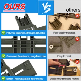 Upgraded W10350375 W10712395 Dishwasher Top Rack Adjuster Parts for Whirlpool WDTA50SAHZ0 Dishwasher Parts WDT750SAHZ0 WDT730PAHZ0 Upper Rack Parts,For Kenmore 665 Dishwasher Top Rack Parts(11 Packs)