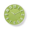 Nedis Large Wall Clock for Livingroom, Kitchen or Bedroom, Green