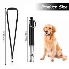 YUTOU Pack of 2 Dog Whistles Professional Ultrasonic Whistle Dog Training Whistle with Lanyard and Adjustable Frequencies for Dog Training Recall and Stop Barking