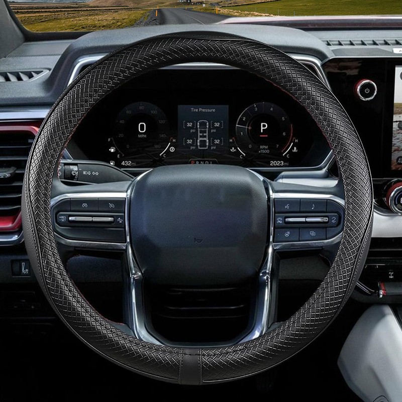 CACAWIZ Car Steering Wheel Cover for GMC for Sierra Acadia