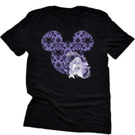 AMAZING RETRO Haunted Mansion Shirt Adult Women Ladies Ghostly Haunted House Tshirt (Black, Large)