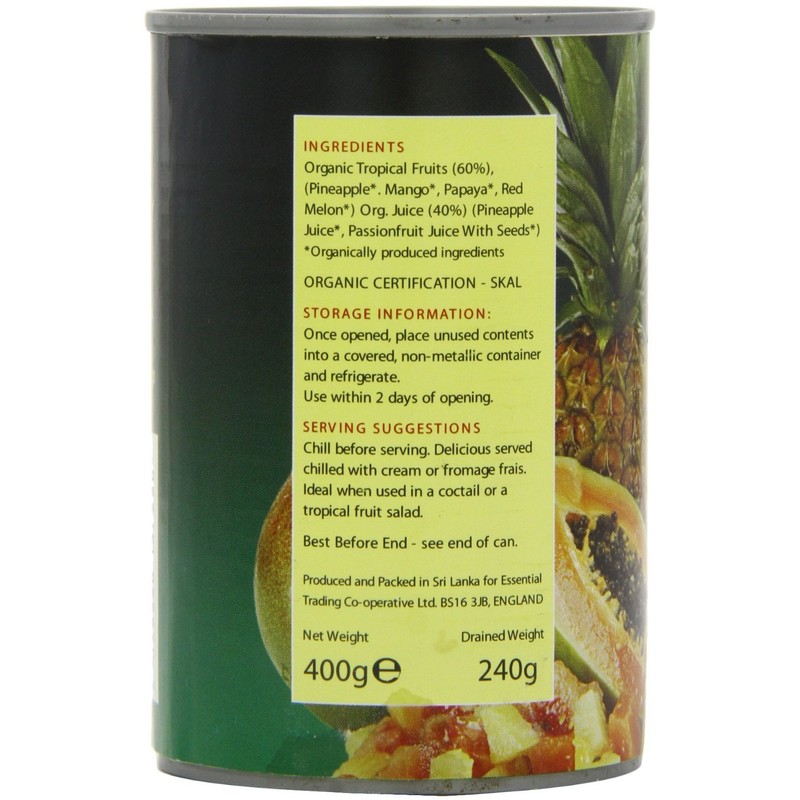 Essential Trading Pineapple Chunks In Organic Juice 400g