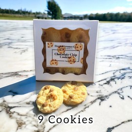 Chocolate Chip Cookie Wax Melts | Soy Wax Melts | Chocolate Chip Cookies | Cookie Wax Melts | Realist Wax Melts | Food Wax Melts - HOW MANY COOKIES: 9 Cookies