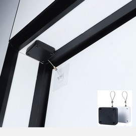 New Model 800g No-Drill Cable Door Closer with Fasteners New Model Black 800g