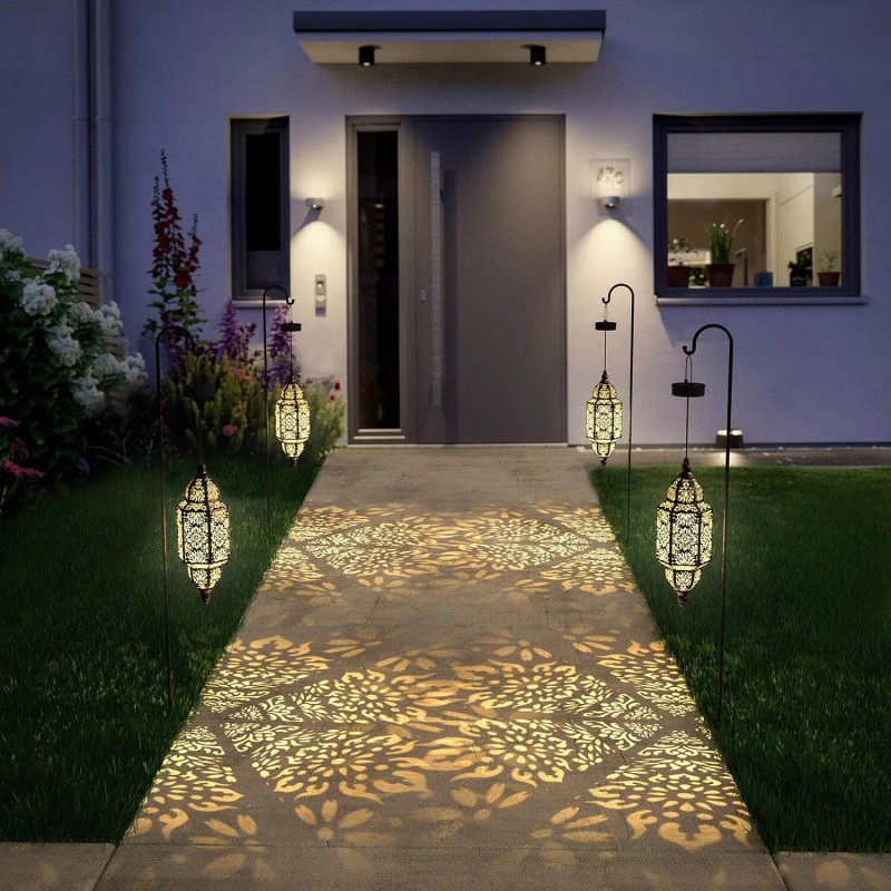 twinkya Gold Electric Lantern Solar Garden Light Waterproof Outdoor Decoration
