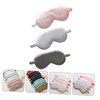 IWOWHERO 3Pcs Travel Blindfold Two Sided Breathable Silk Sleeping Mask