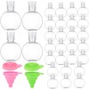 Aurelema 30 Pcs 1 oz Travel Bottles Mini Clear Empty
