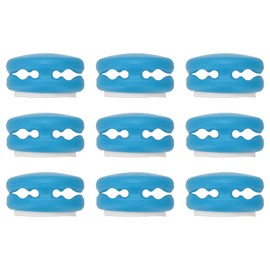 PATIKIL 9 x Doppelkabelhalter, Mini-Kabel-Clips, Kabel-Management-Clip, Kabel-Organizer für Schreibtisch, Nachttisch, Zuhause, Büro, Wohnmobile, Auto, Blau