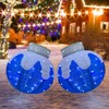 Lighted Christmas Balls Outdoor Decorations, 2pcs Pop-Up Blue Christmas Décor