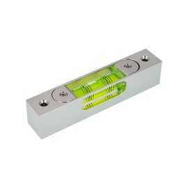 High precision aluminum alloy metal adjustable level bubble small square bar luminous magnetic length 120 hole pitch 100MM