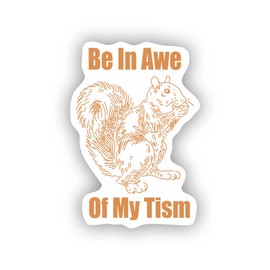 Stickers for Everyone Sticker Funny Be in Awe of My Tism Decal for Car Truck Bumper Laptop Vinyl Window Wall US