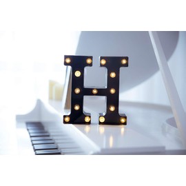 Foaky Black LED Marquee Number Lights Sign Light Up Marquee Number Lights Sign for Night Light Wedding Birthday Party Battery Powered Christmas Lamp Home Bar Decoration