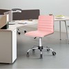 Homall Modern Adjustable Low Back Armless Ribbed Task Office Desk