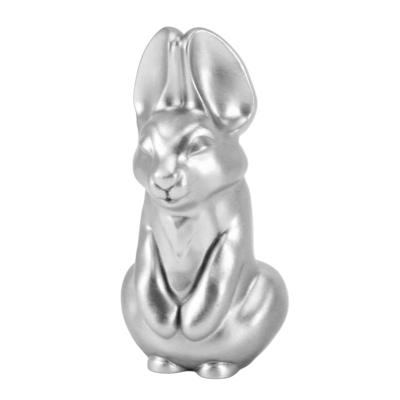 Rabbit Sculpture Smoothly Resin Rabbit Statue Decorative Exquisite Bunny Figurine