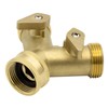 Variosan Distributor with Stop Valves, Untreated Brass