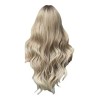 Peluca Rubia Natural Larga Ondulada Cosplay Mujer Dama