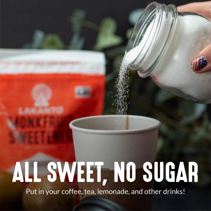 Lakanto Monk Fruit Sweetener With Erythritol, White Sugar Substitute F
