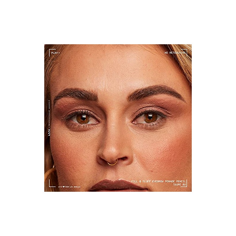 NYX Professional Makeup, Fill & Fluff, Lápiz para Cejas, Tono