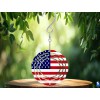 Unbranded US Patriotic Flag 3inch Wind Spinner Birthday Christmas Freedom