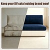 2 Piece RV Couch Covers for Sofa Bed, Stretch Elastic
