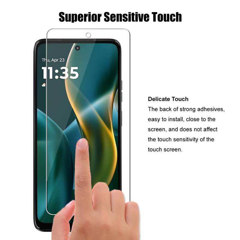 UZWZW 3 Pack Lens & Screen Protector for Motorola Moto