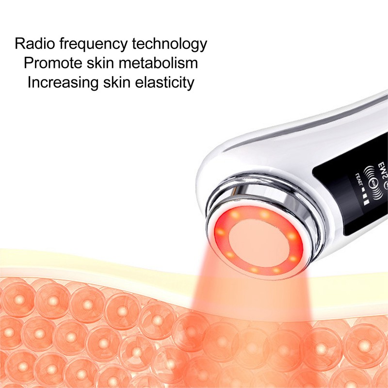 RF Face Beauty Machine Red Blue Lighting Skin Lifting Microcurrent