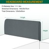 sourcing map Bed Headboard Slipcover, 1.2m Stretch Bed Headboard Cover