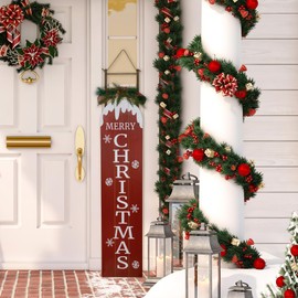Snow Sled Merry Christmas Porch Sign - 55.75"