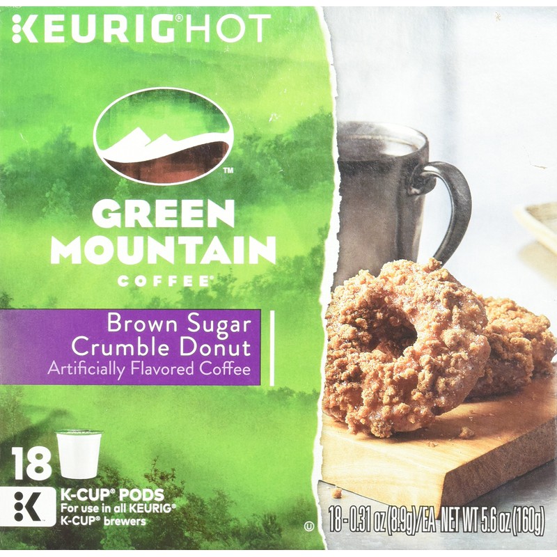 Green Mountain Coffee Brown Sugar Crumble Donut - 18 ct