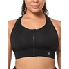 Yvette Sports Bra, High Neck, Extra Strong Hold, Scratch-Resistant Front