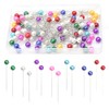 Hocansen 100 Pcs Straight Pins Sewing Pearl Pins for Bouquets