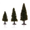 15pcs Green Scenery Landscape Model Cedar Trees with Box