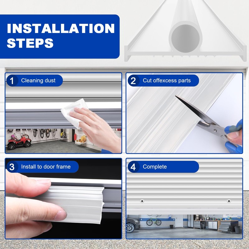 DGSL Garage Door Seals Bottom Rubber Weather Stripping Sealing Strip