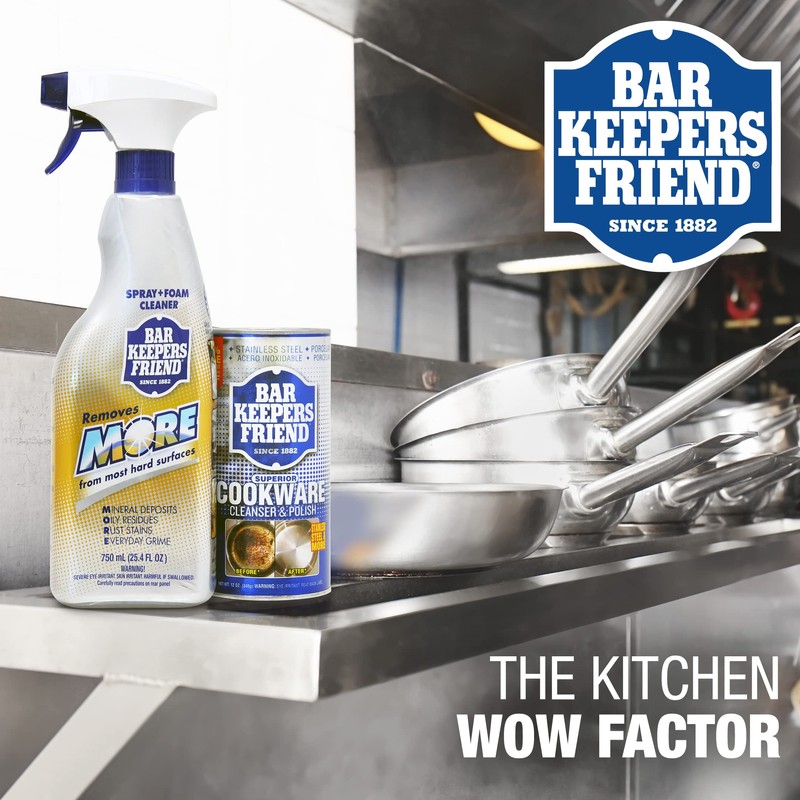 Bar Keepers Friend Cookware Cleanser Polish 13.5 oz and More