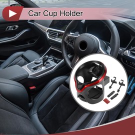 HEROFFIX 1 Pcs for Most Vehicles Car Cup Holder Air Vent Drink Holder Cup 105x98x100mm Black,Red ABS