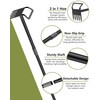 Garden Hoe, 60 Inch Adjustable 2-in-1 Hoe Garden Tool, Sharp