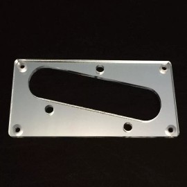 Guitarheads Guitar Parts CONVERSION PICKUP RING - Humbucker Telecaster Bridge CHROME MIRROR