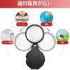 ポケットルーペ 携帯用 虫眼鏡 拡大鏡 虫眼鏡 ルーペ めがね 読書用 携帯便利 小型