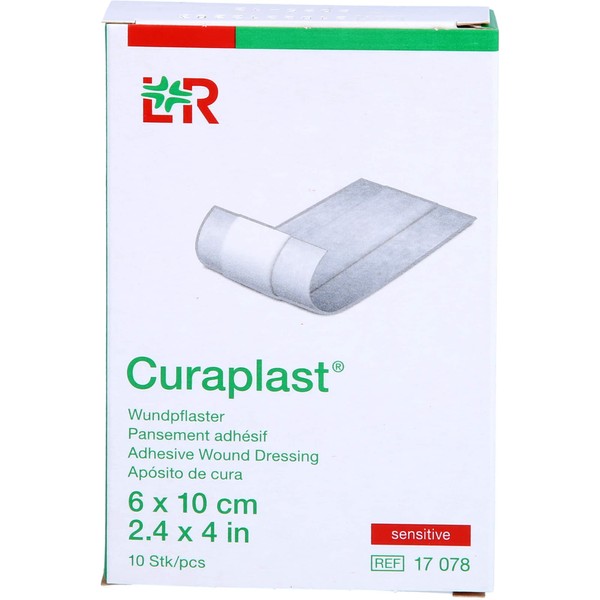 Curaplast Sensitive Wound Fastener 6 x 10 cm 1 m Pack of 10