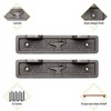 EDUWURXS Heavy Duty Cast Iron Alcove Wall Mount Brackets (Pair