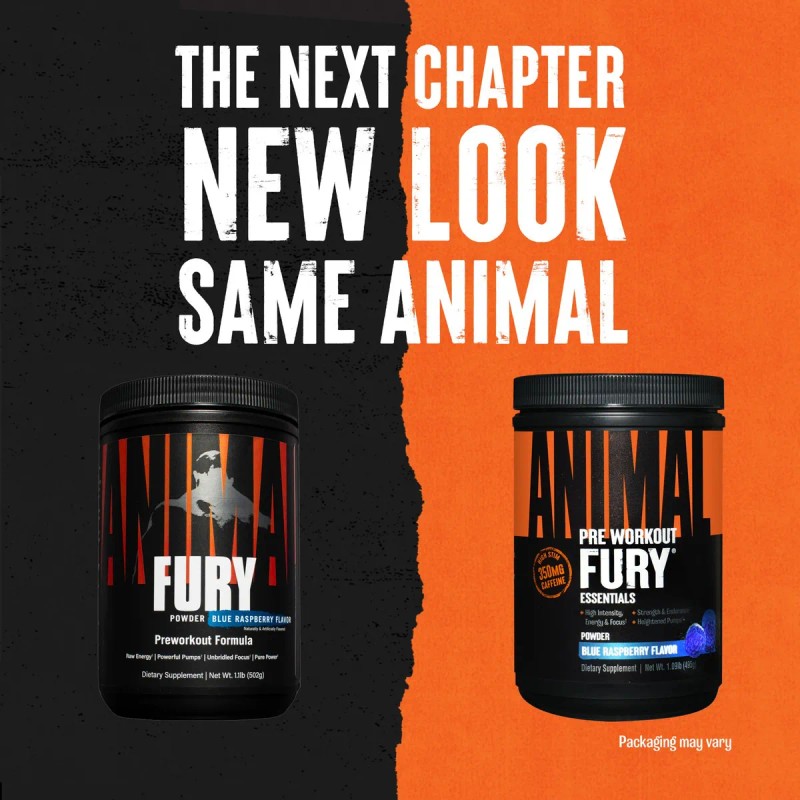 Pre Entreno Universal Animal Fury 30 Servs Los Sabores Sabor