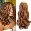 8Packs French Curl Braiding Hair 12 Inch Bouncy Curly Braiding
