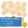 Baker Ross FX816 Wooden Painting Stones - 30 Pack Craft