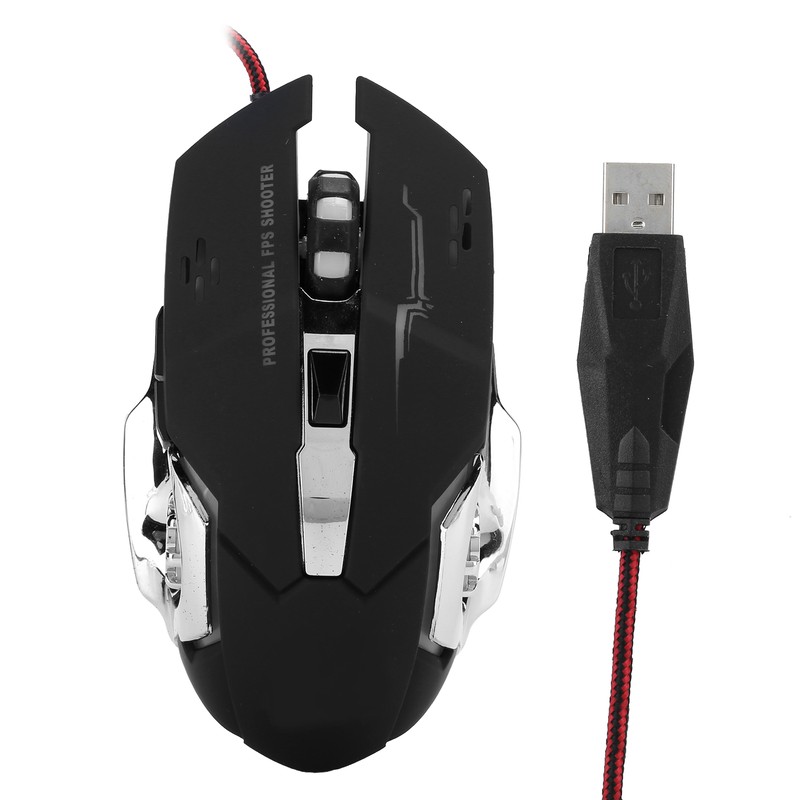 Gaming Mouse Wired LED Luminous 3200 DPI Home Office Universal