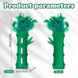 Andiker Catnip Toy for Cats, Cute Bamboo Shapes with Soft PP Cotton Bite-Resistant Cat Chew Toy with Catnip and Crinkle Paper Entertaining Interactive Cat Toy for Indoor Cats and Kitten (Bamboo)